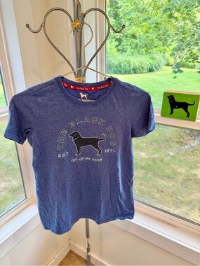 The Black Dog Blue Life off the Leash Tee with Black Dog Graphic
